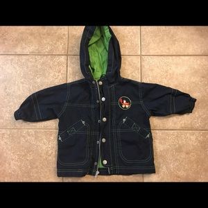 Mini Boden Wear Lined Jacket, 12mth Tractor